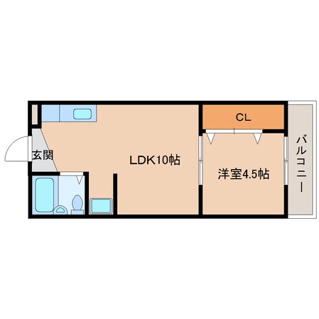 生駒駅 徒歩10分 3階の物件間取画像